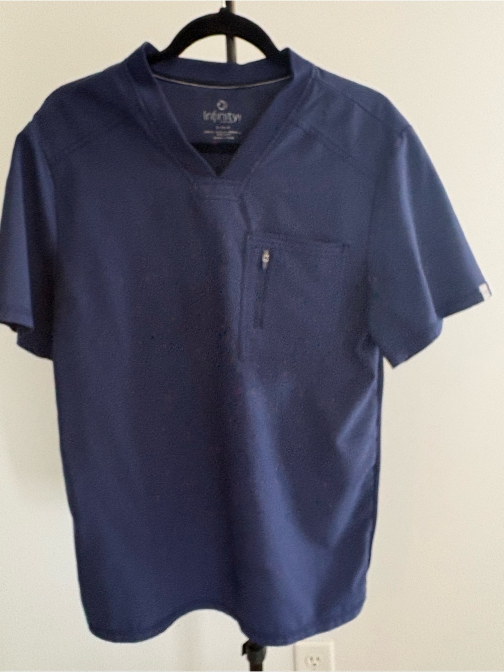 INFINITY Galaxy Blue V-Neck Scrub Top and Pant set